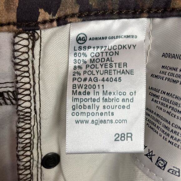 NWT Adriano Goldschmidt The Farrah Skinny Ankle Leopard Print Pants Size 28 - Picture 8 of 8